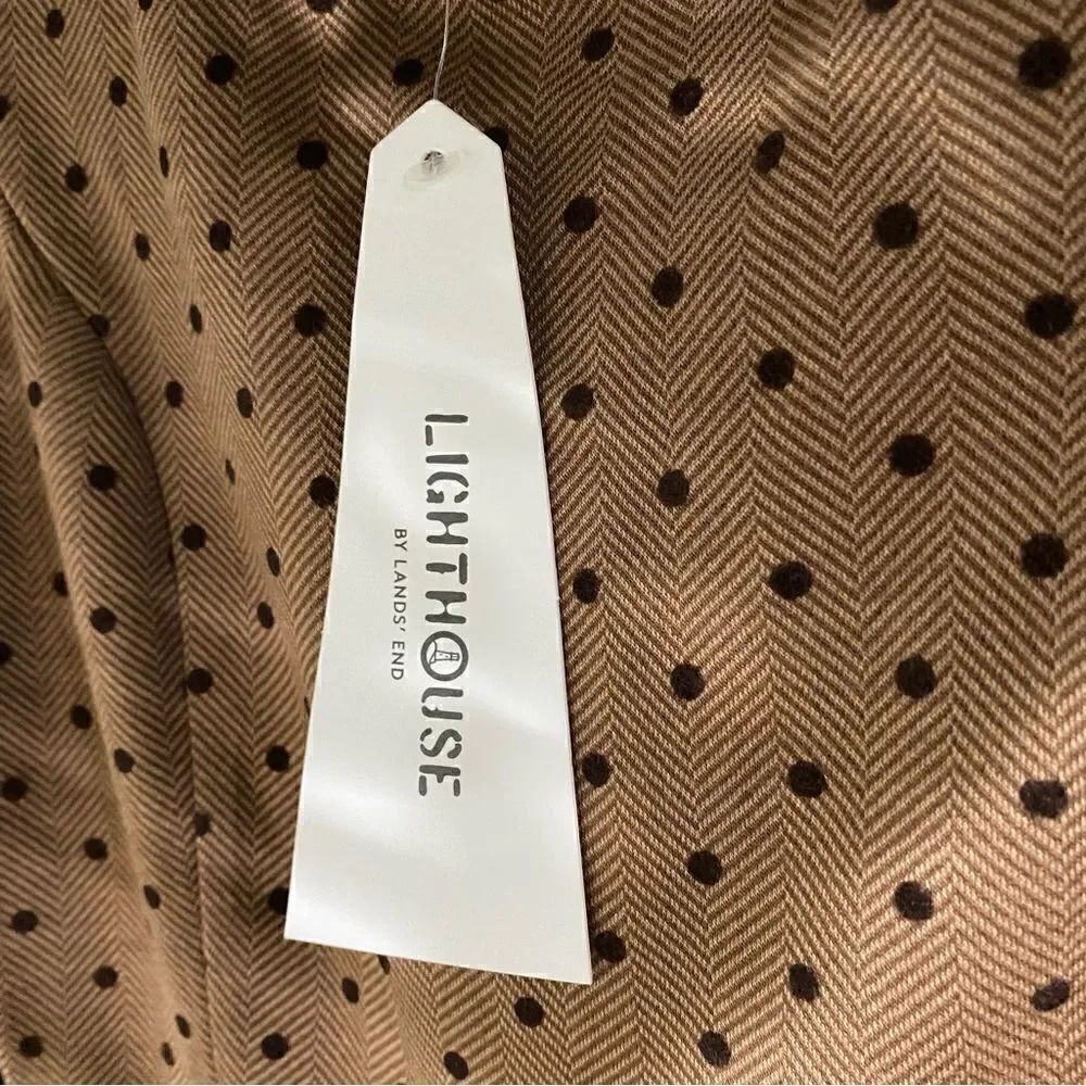 Land's End Women's Fit and Flare Polka Dot Dress XS 2-4 - Picture 8 of 11